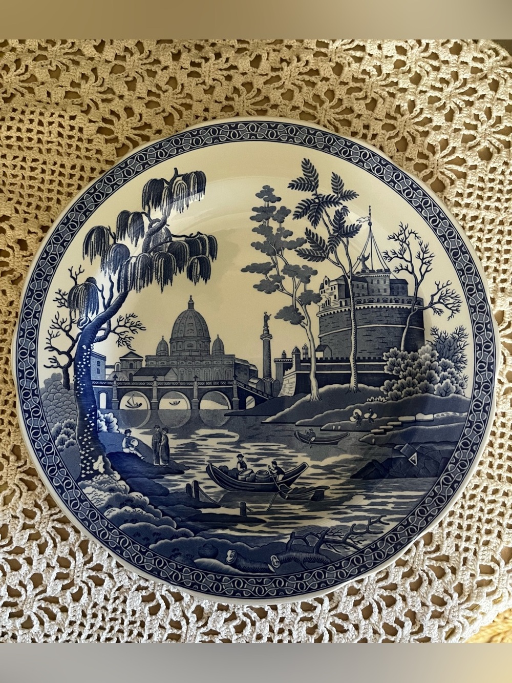 Spode Blue Room Collection Plates Set of Four